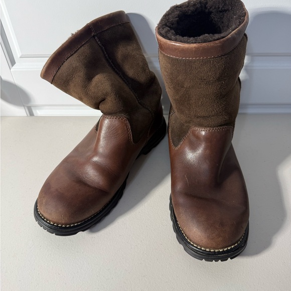 UGG Other - Ugg Australia Brown Leather and Suede Boots Men’s size 9 Women’s 7